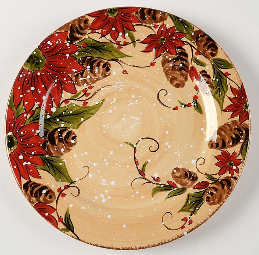 Holly Jolly Dinner Plate by Tabletops Unlimited-1