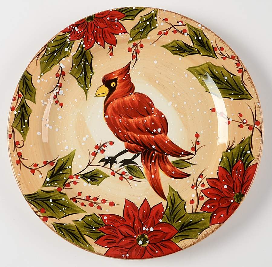 Holly Jolly Dinner Plate by Tabletops Unlimited-1