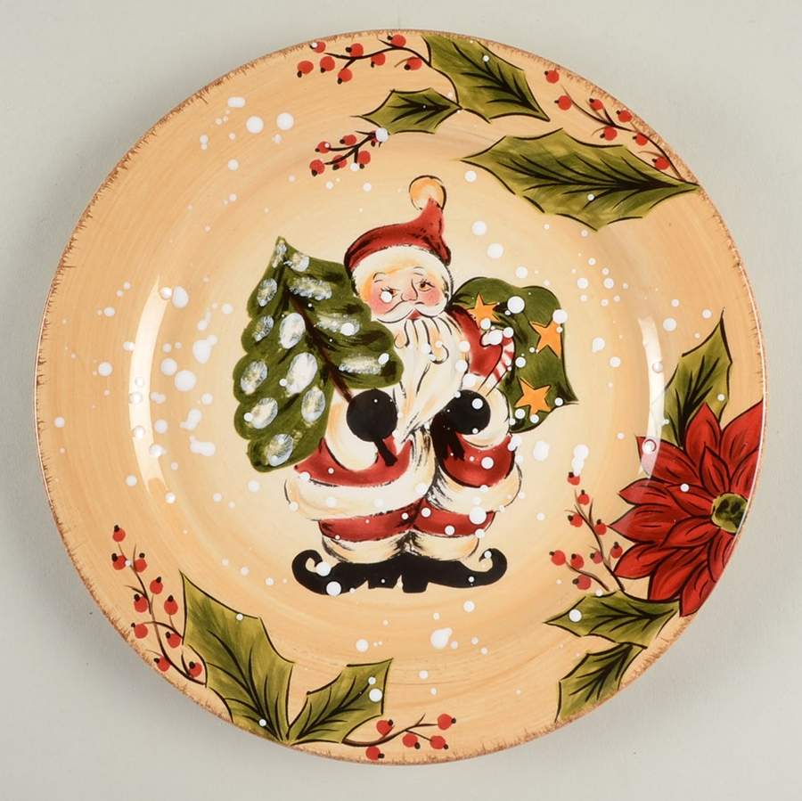Holly Jolly Salad Plate by Tabletops Unlimited-1