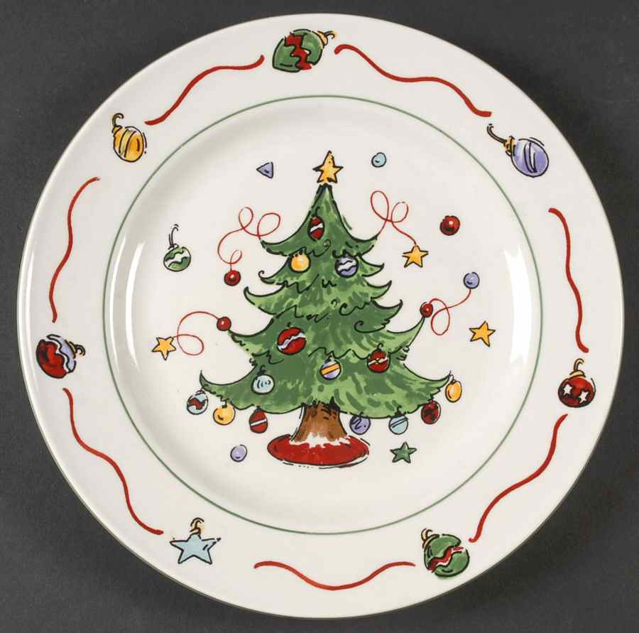 Jingle Bells Dinner Plate by Tabletops Unlimited-1