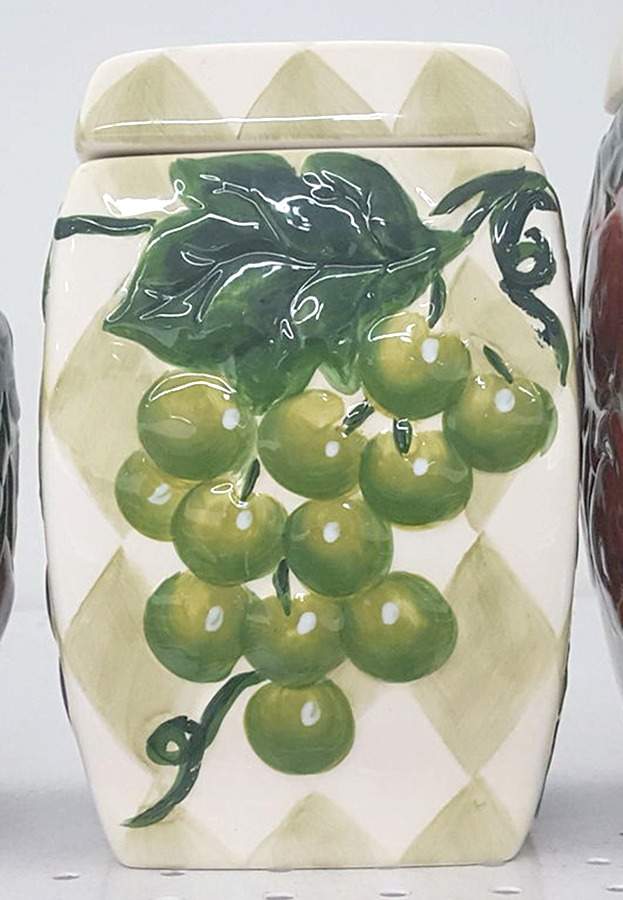 Tuscan Fruit Medium Canister & Lid by Tabletops Unlimited-1