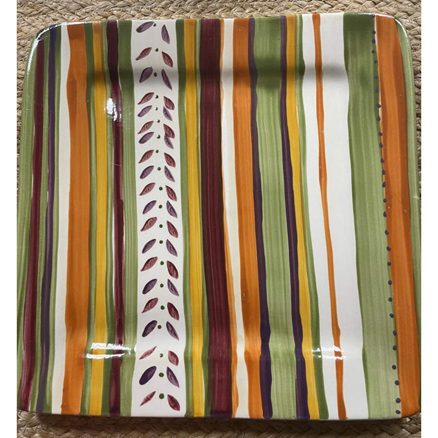 Vibrant Garden Square Salad Plate by Tabletops Unlimited-1