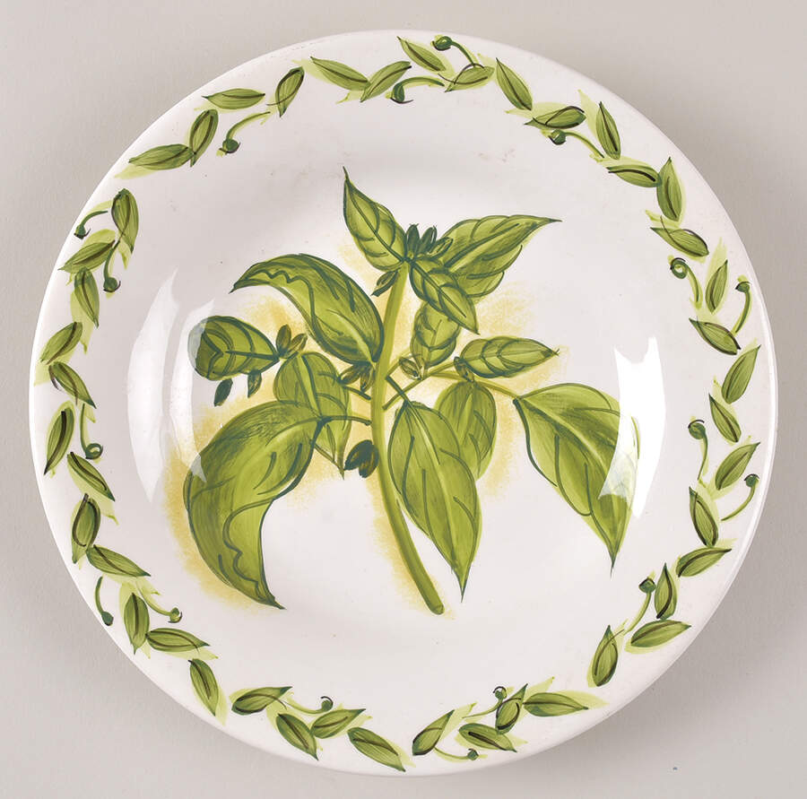 Botanical Herbs Salad Plate by Tabletops Unlimited-1