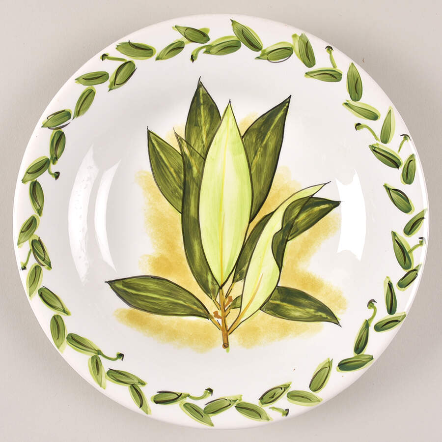 Botanical Herbs Salad Plate by Tabletops Unlimited-1