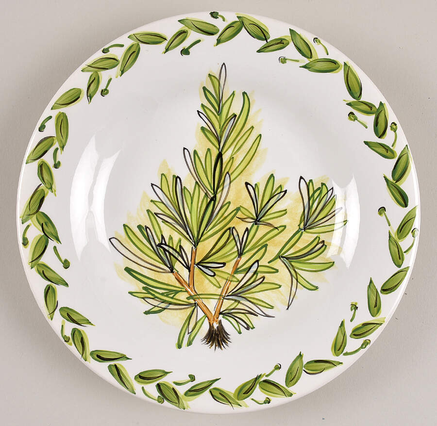 Botanical Herbs Salad Plate by Tabletops Unlimited-1