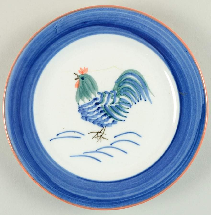 Rooster Glory Salad Plate by Tabletops Unlimited-1