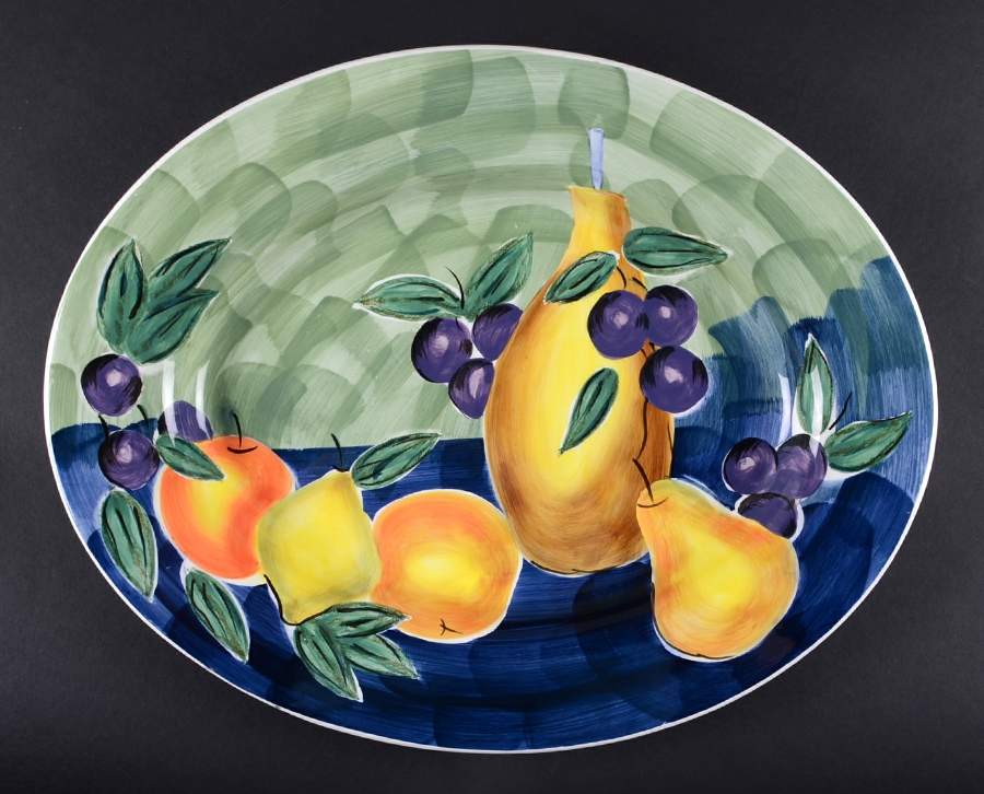 Still Life 18" Oval Serving Platter by Tabletops Unlimited-1
