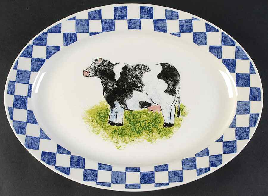 Country Fair 13" Oval Serving Platter by Tabletops Unlimited-1