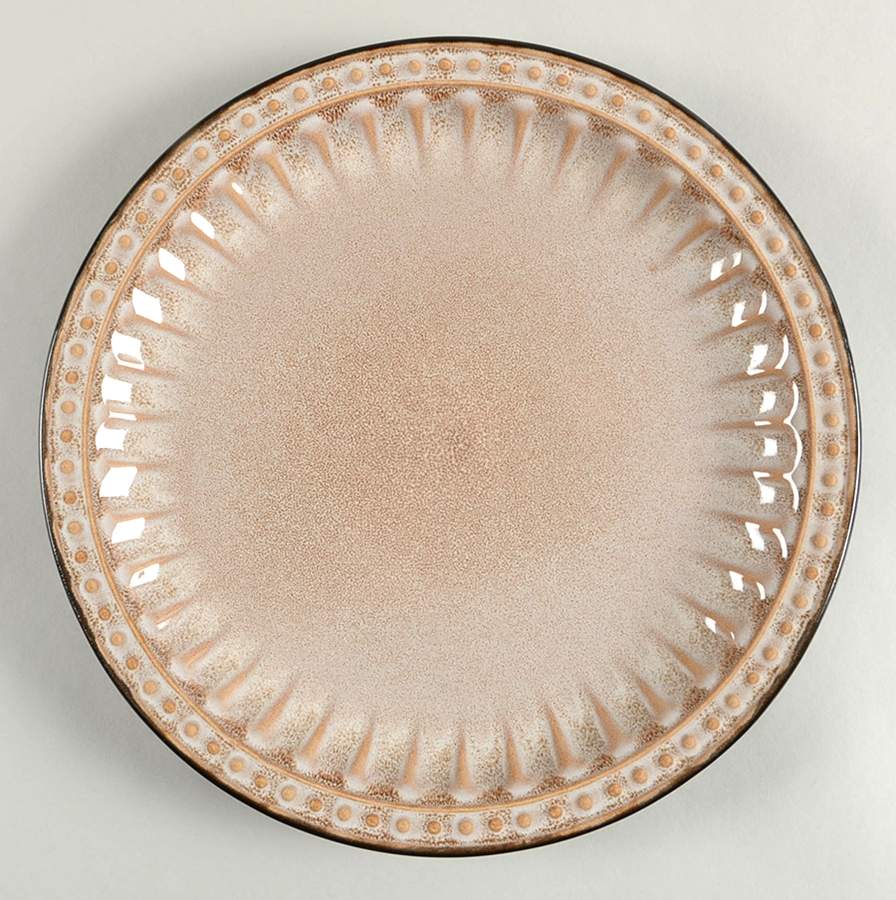 Beads Taupe Dinner Plate by Tabletops Unlimited-1