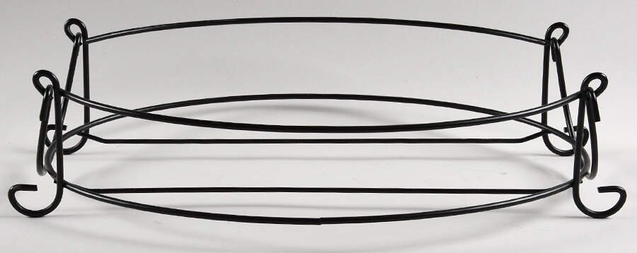 Old World Cream Metal Stand for 13" Oval Baker by Temp-Tations-1