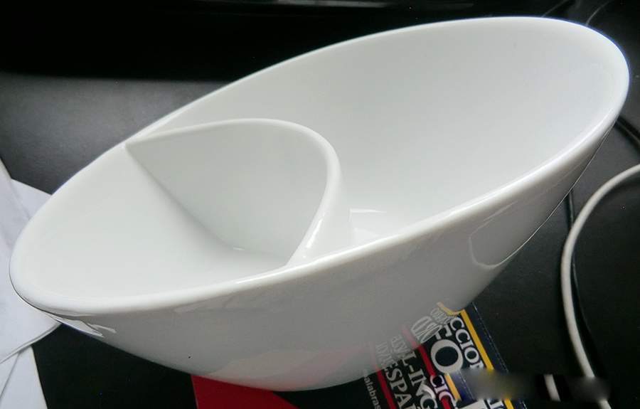 TPA3 (Porcelain Ceramic) 1 Piece Chip & Dip by The Palm Restaurant-1
