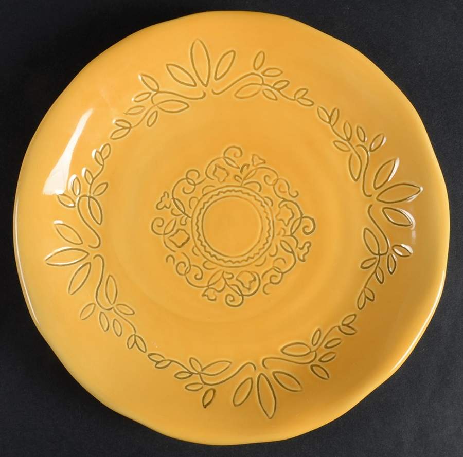 Espana Antica Yellow Salad Plate by Tabletops Unlimited-1