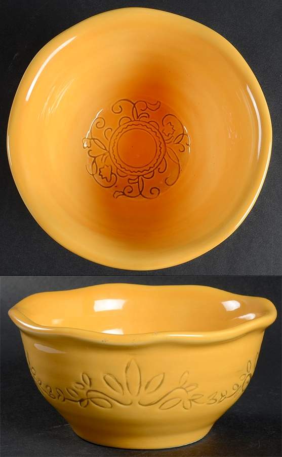 Espana Antica Yellow Soup/Cereal Bowl by Tabletops Unlimited-1