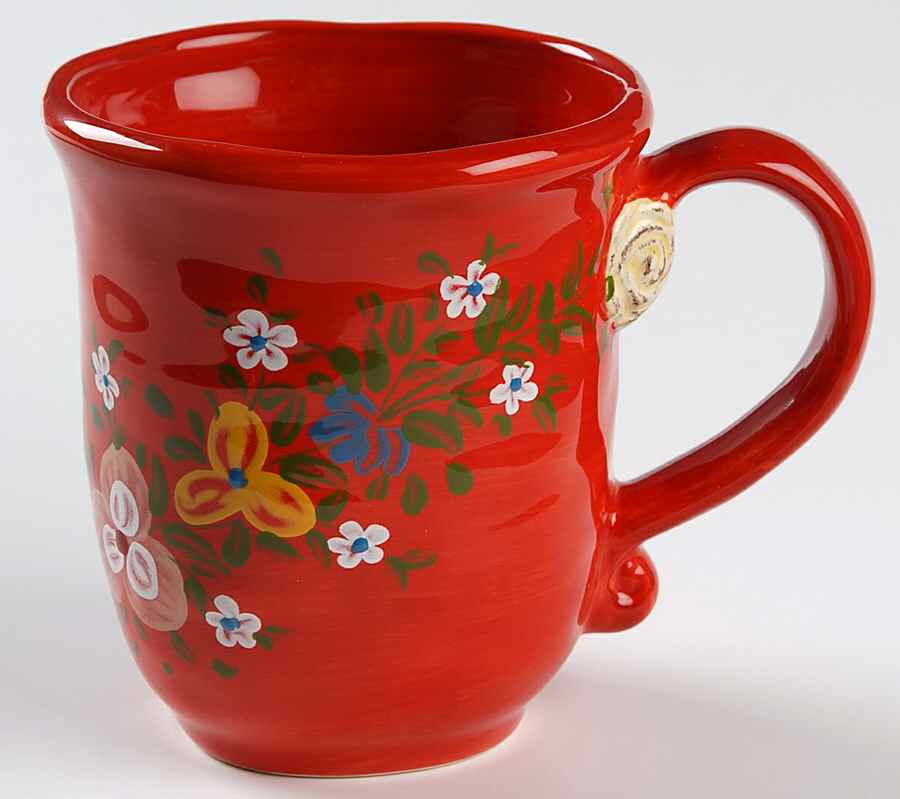 Pasha Red Mug by Tabletops Unlimited-1