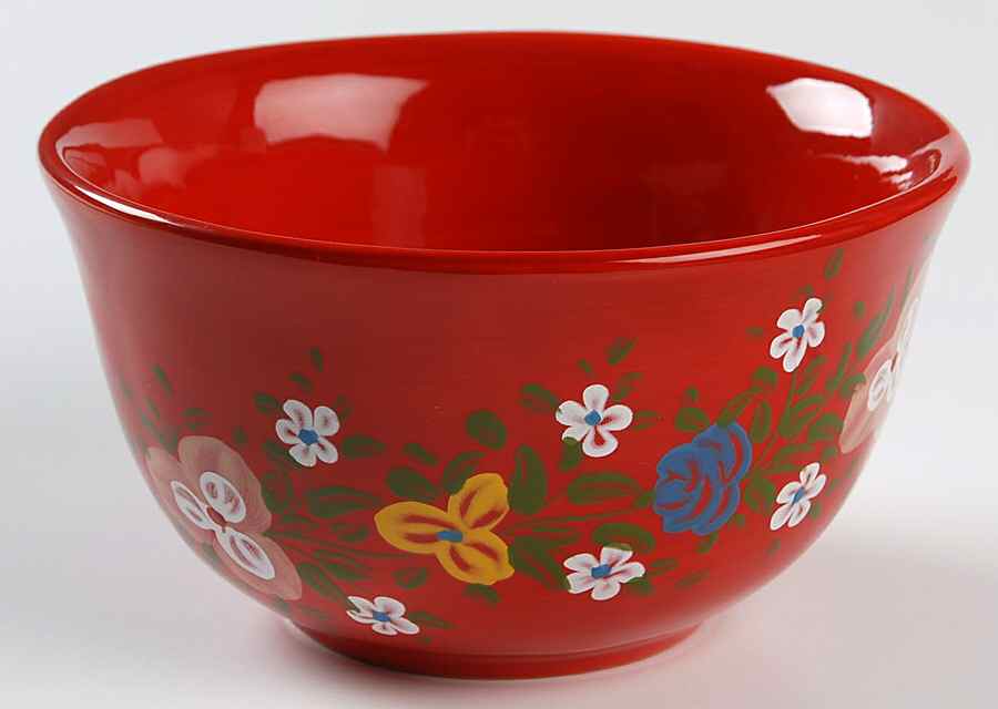 Pasha Red Soup/Cereal Bowl by Tabletops Unlimited-1