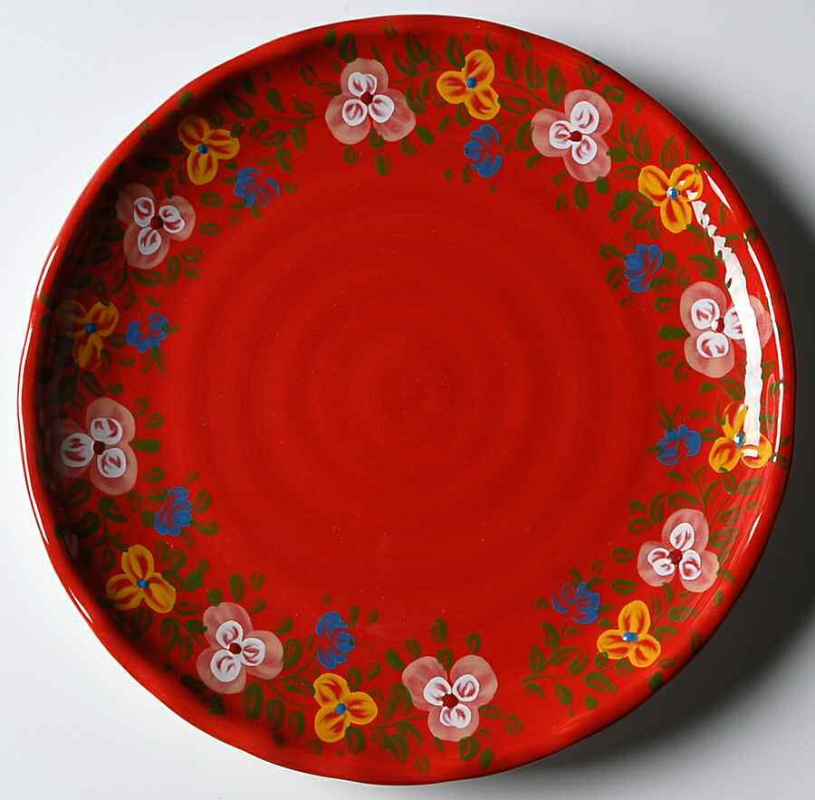 Pasha Red Salad Plate by Tabletops Unlimited-1