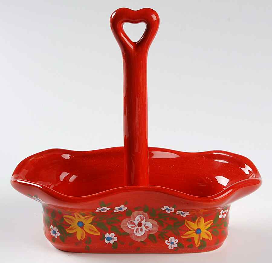 Pasha Red Tray for Salt and Pepper Set by Tabletops Unlimited-1