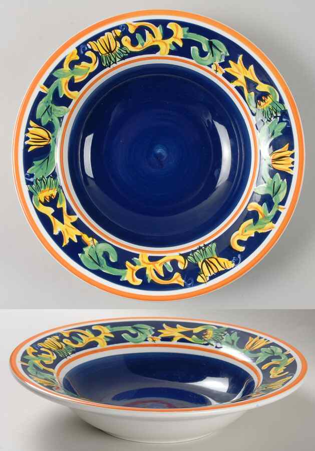 Bucatinni Large Rim Soup Bowl by Tabletops Unlimited-1