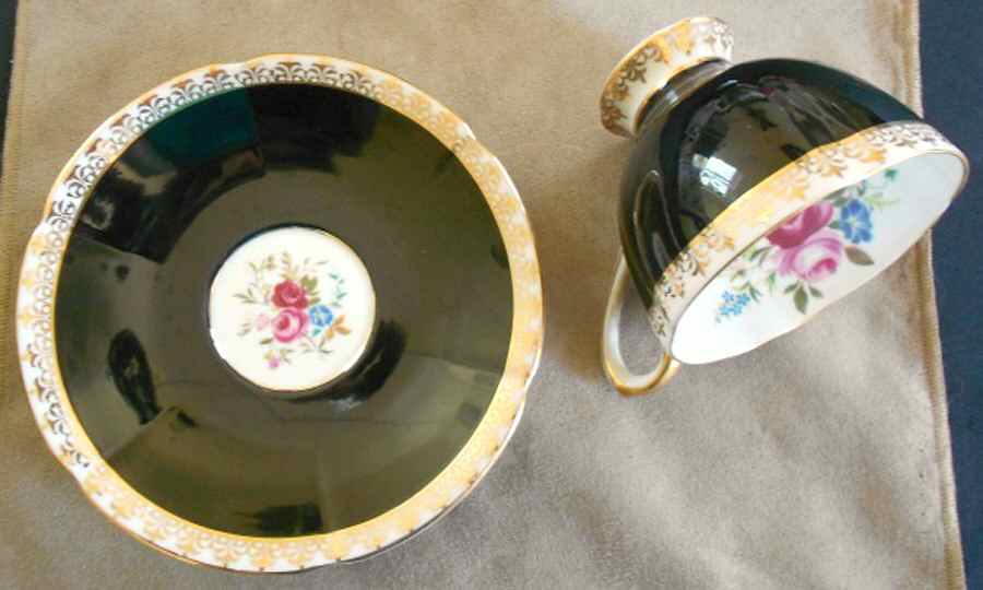 5066 Footed Cup & Saucer Set by Taylor & Kent-1