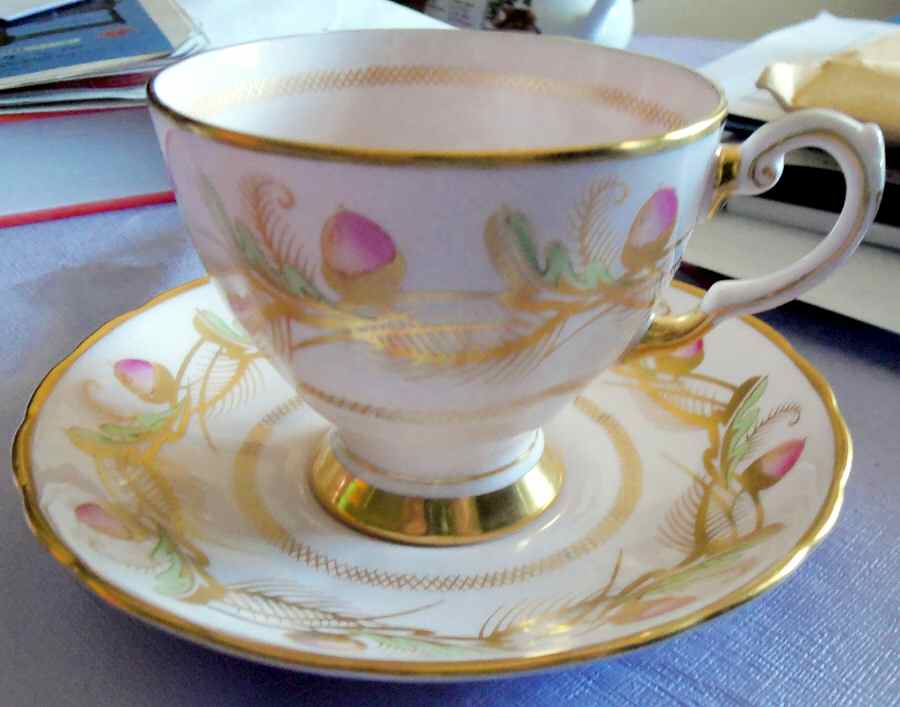 9682 Footed Cup & Saucer Set by Tuscan - Royal Tuscan-1