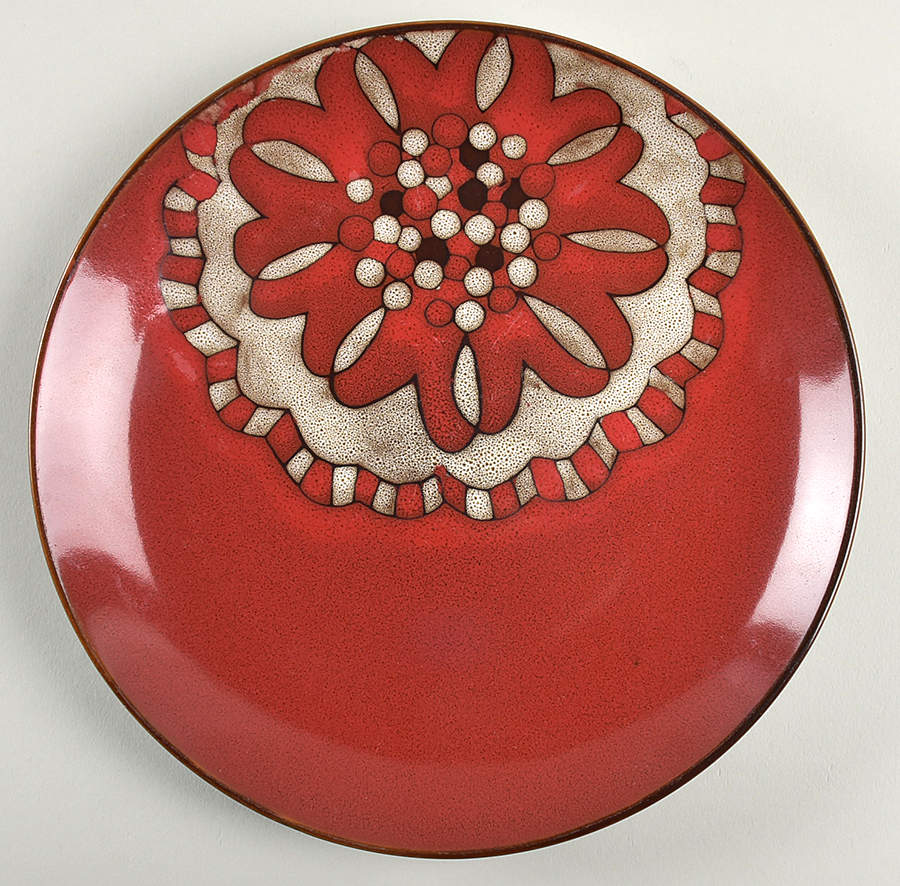 Beads Reactive Hibiscus Salad Plate by Tabletops Unlimited-1
