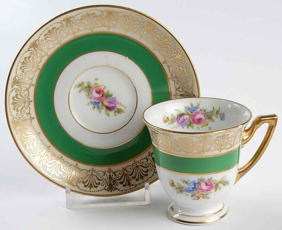 91 Footed Demitasse Cup & Saucer Set by Thomas-1