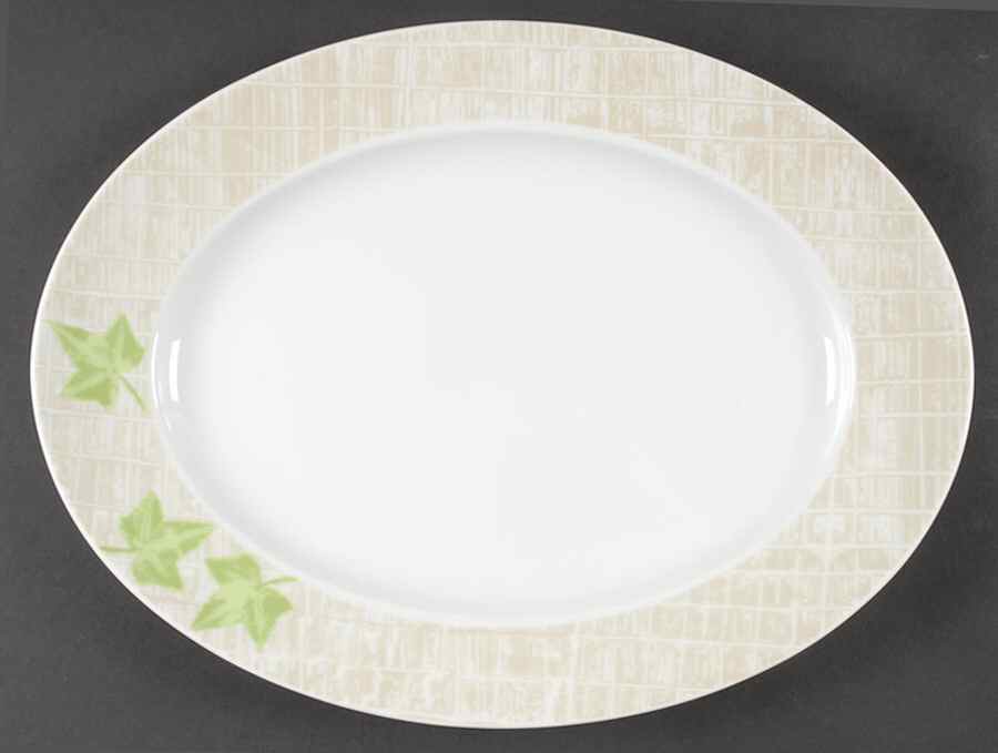Ivy1 15" Oval Serving Platter by Thomas-1