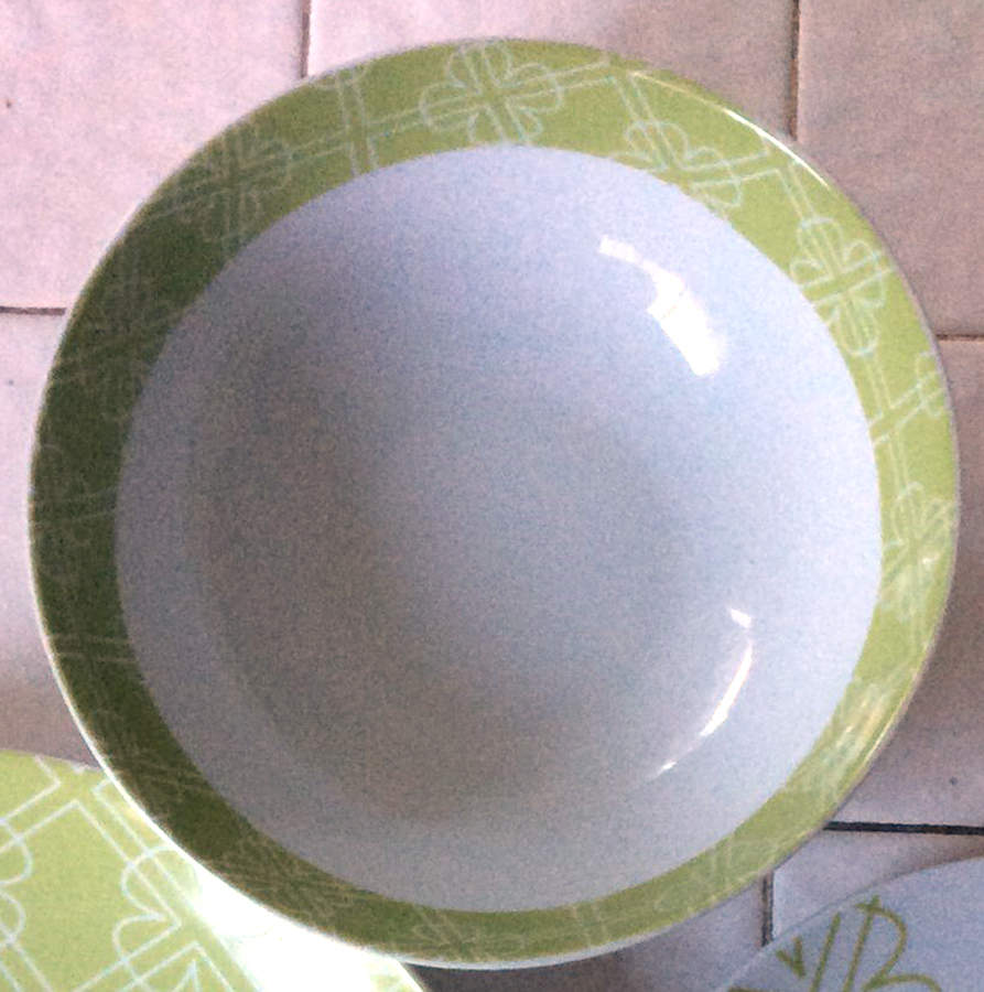 Chloe Green Soup/Cereal Bowl by Ten Strawberry Street-1