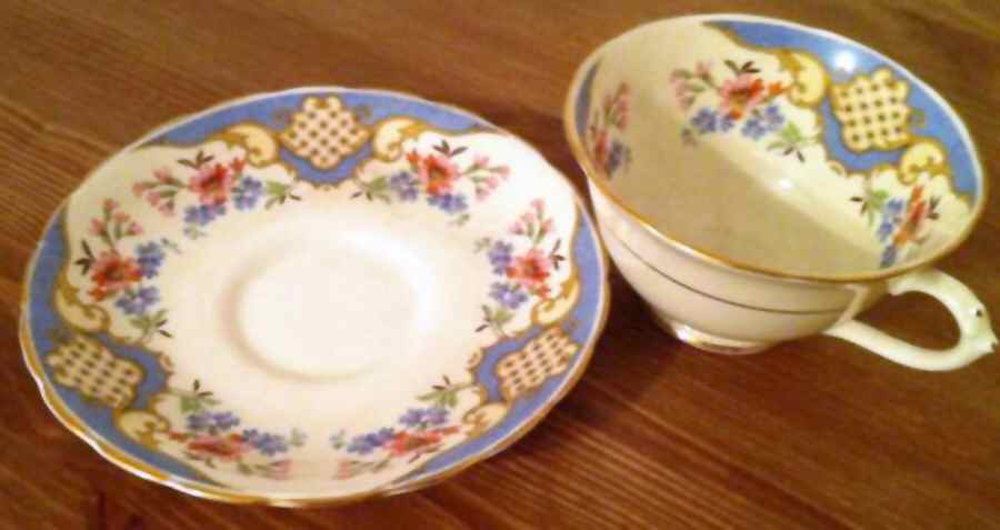 4584a Footed Cup & Saucer Set by Tuscan - Royal Tuscan-1