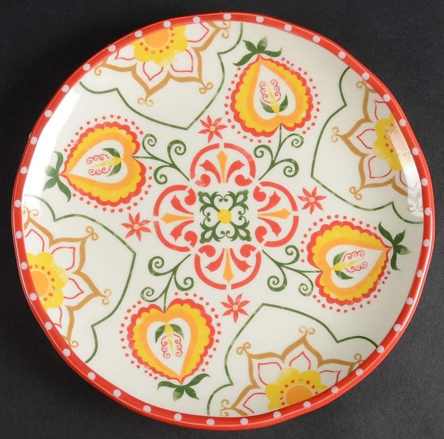 Naomi Red Salad Plate by Threshold-1