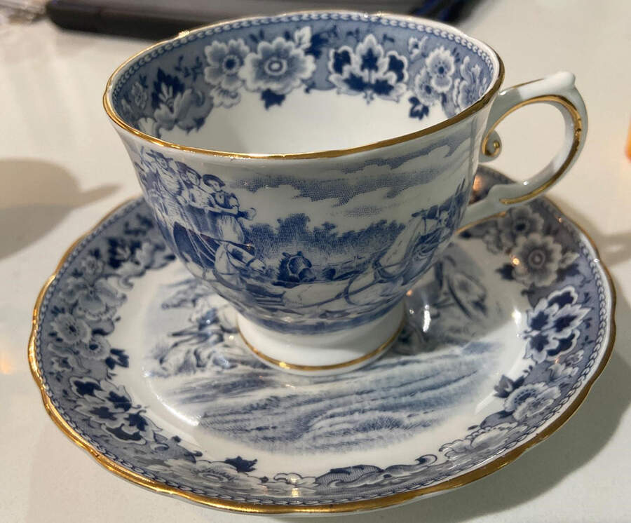 C9191 Footed Cup & Saucer Set by Tuscan - Royal Tuscan-1