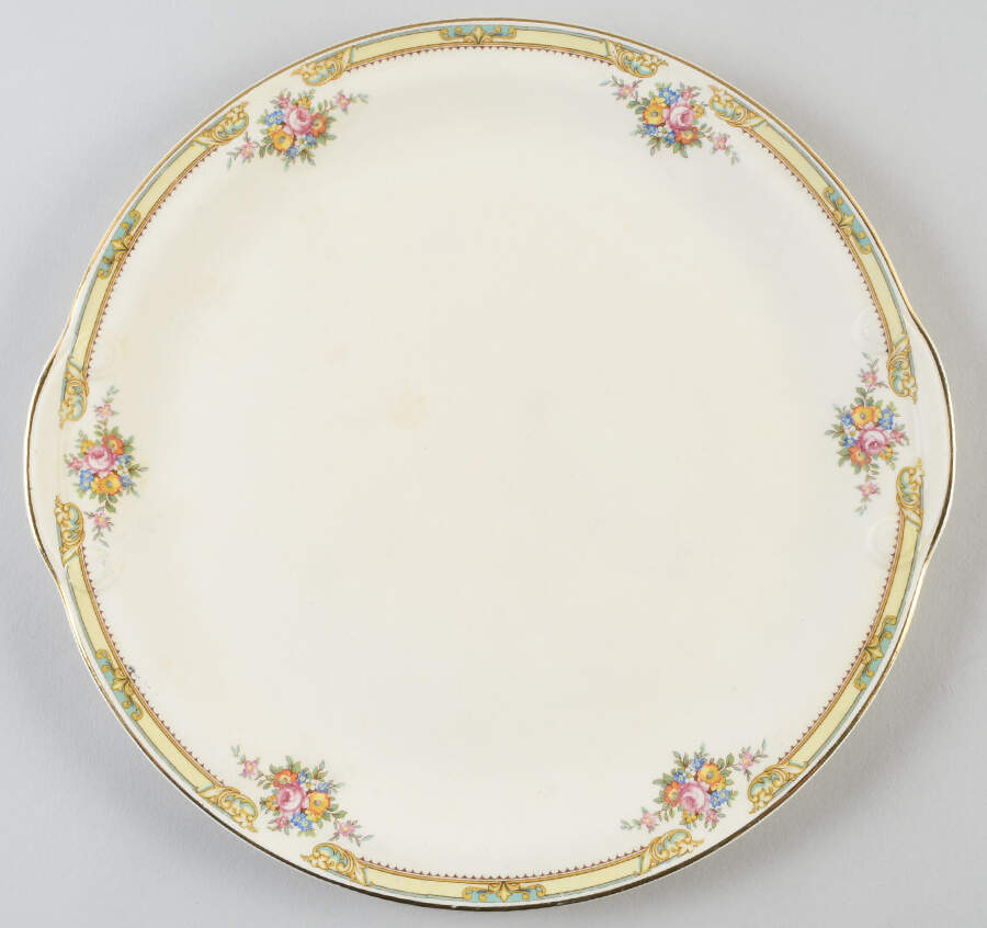 TST1030 Handled Cake Plate by Taylor, Smith & Taylor (Ts&T)-1