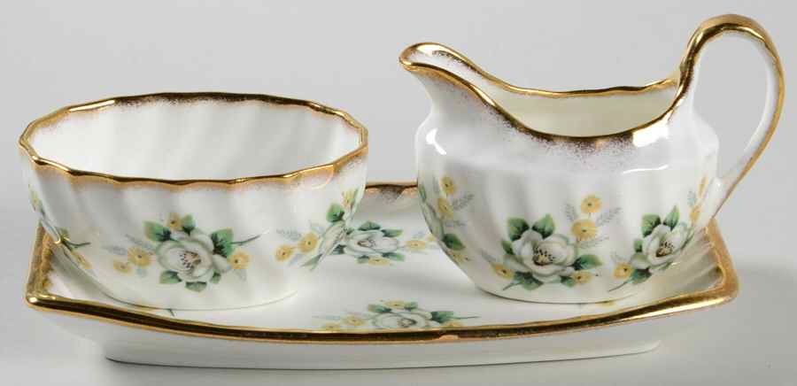 751 Mini Creamer & Open Sugar with Tray by Taylor & Kent-1