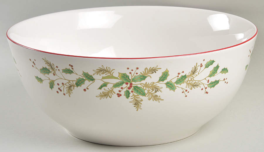 Classic Tidings 10" Large Salad Serving Bowl by Target-1