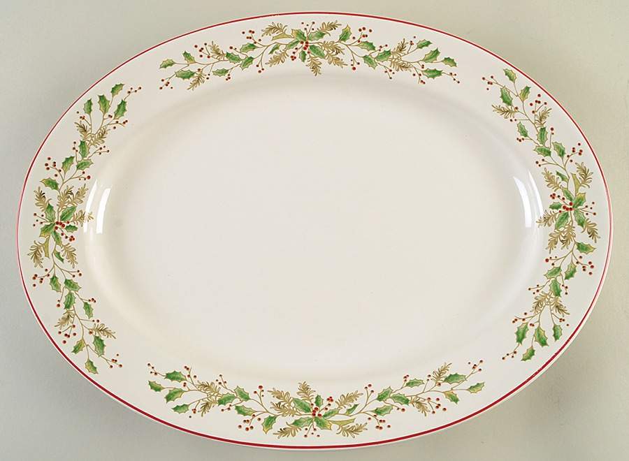 Classic Tidings 16" Oval Serving Platter by Target-1