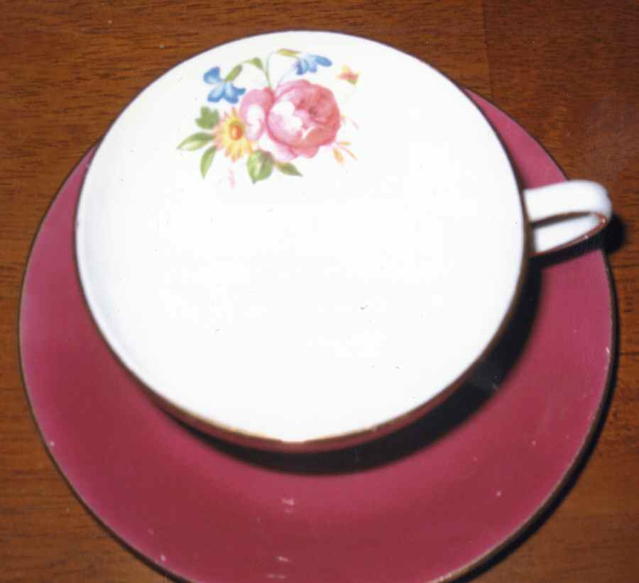 6723f Footed Cup & Saucer Set by Taylor & Kent-1