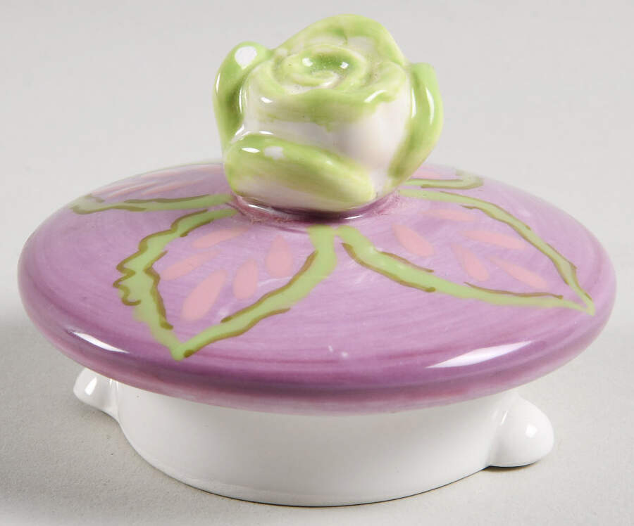 Camelia Teapot Lid for Individual Teapot with Cup by Tracy Porter-1