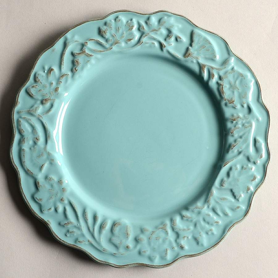 Charlotte Aqua Salad Plate by Tabletops Unlimited-1