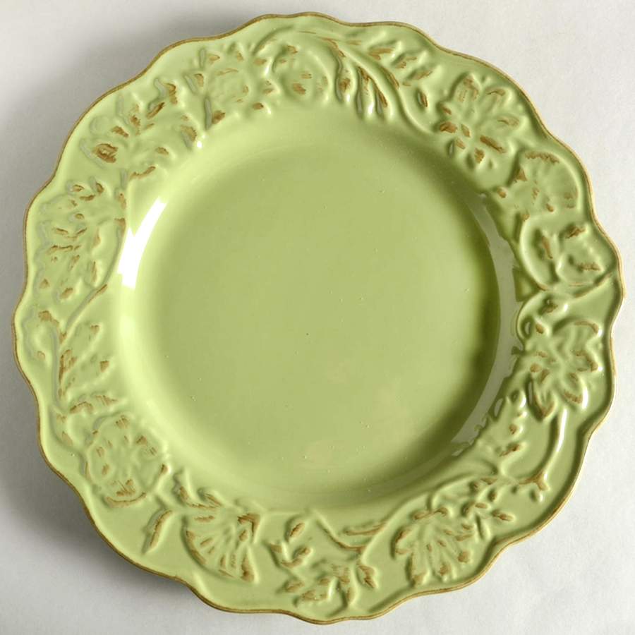 Charlotte Chartreuse Dinner Plate by Tabletops Unlimited-1