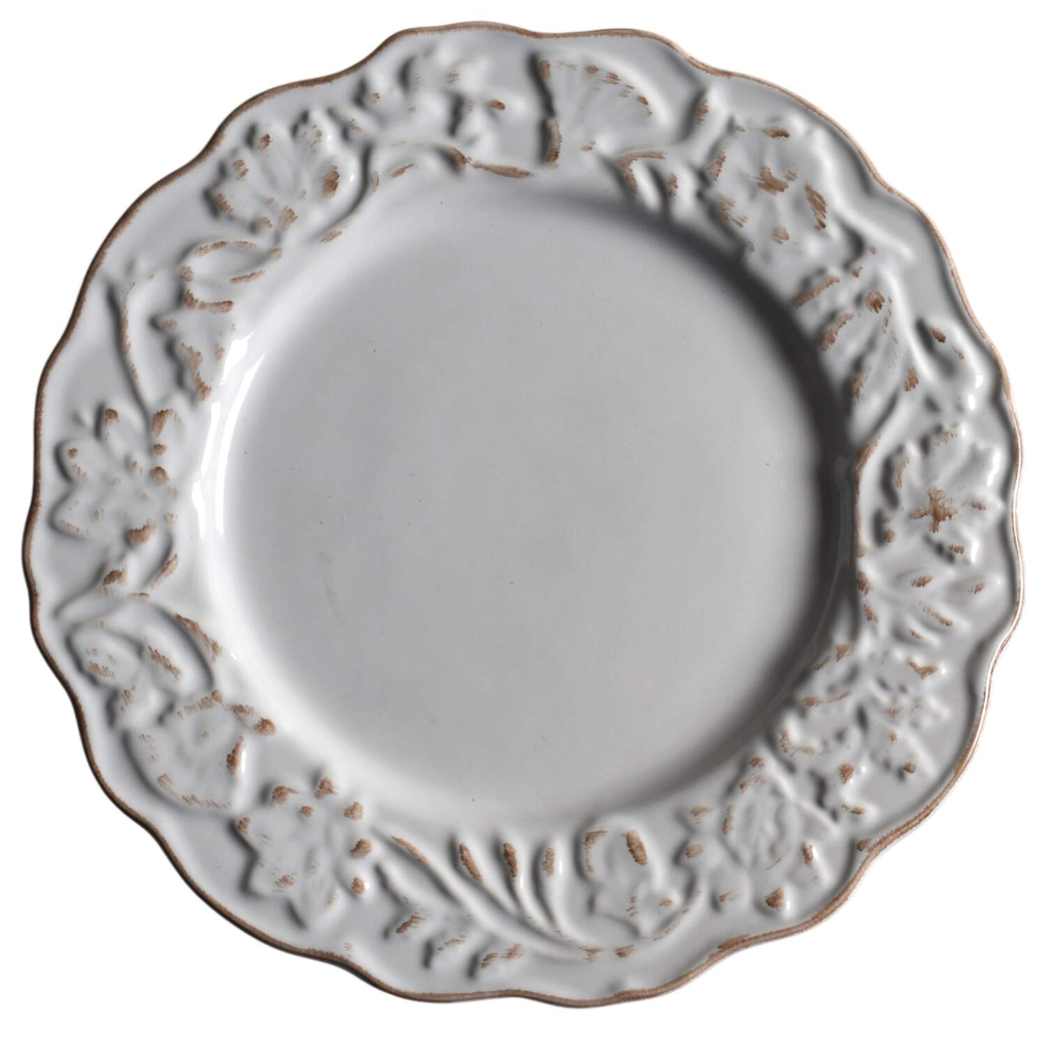 Charlotte White Salad Plate by Tabletops Unlimited-1