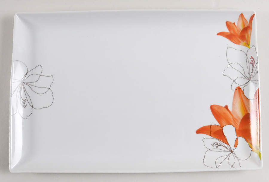 Lily 14" Rectangular Serving Platter by Tabletops Unlimited-1