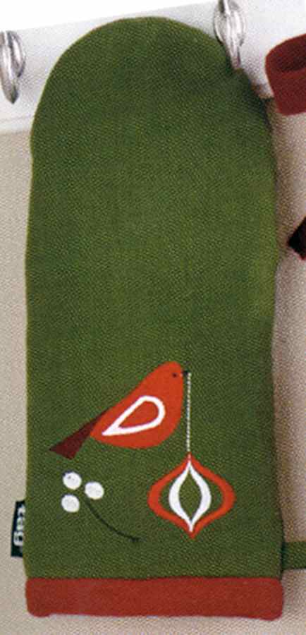 Birds and Berries Cloth Oven Mitt by Tag Ltd-1