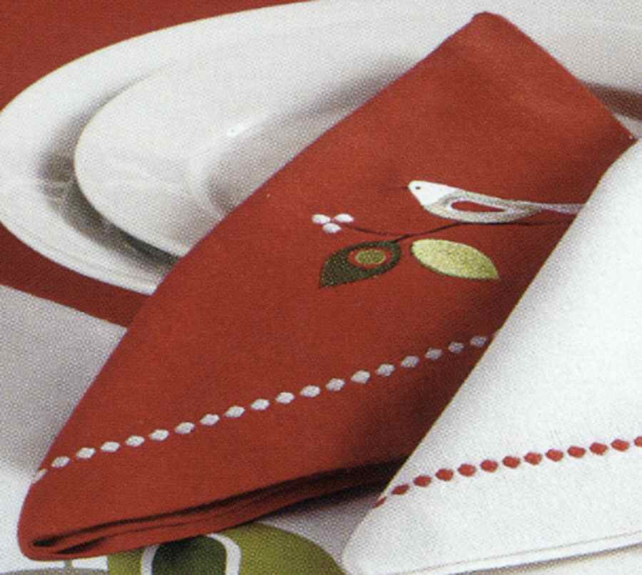 Birds and Berries Cloth Napkin by Tag Ltd-1