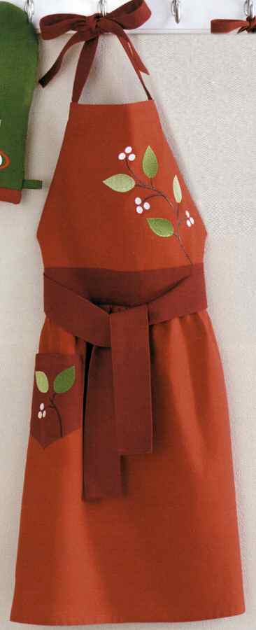 Birds and Berries Cloth Kitchen Apron by Tag Ltd-1