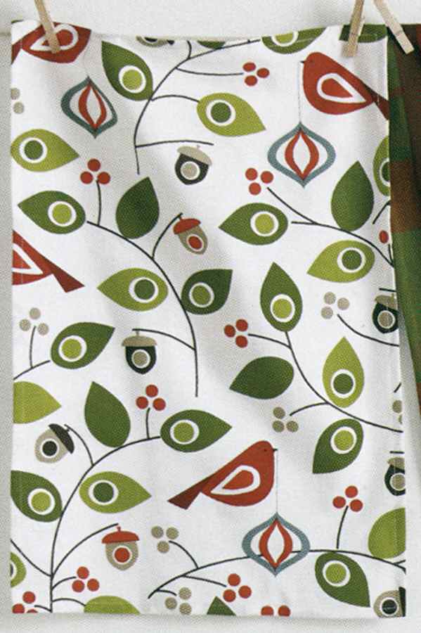 Birds and Berries Dish Towel-Cloth by Tag Ltd-1