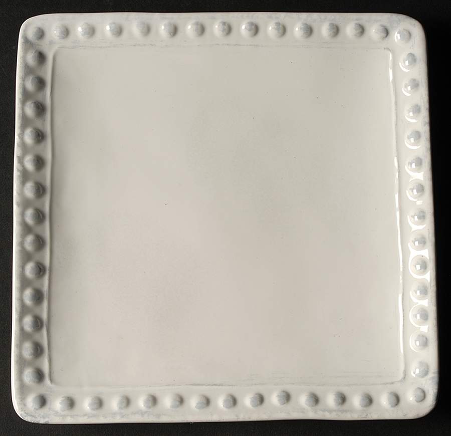 Barbury Cream Square Salad Plate by Threshold-1