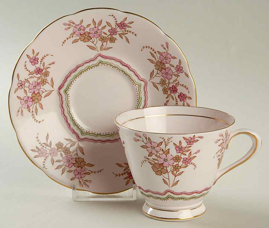 283H Footed Cup & Saucer Set by Tuscan - Royal Tuscan-1