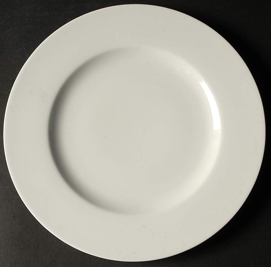 Amber White Dinner Plate by Tognana-1