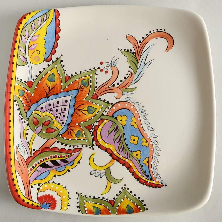 Desiree Square Dinner Plate by Tabletops Unlimited-1