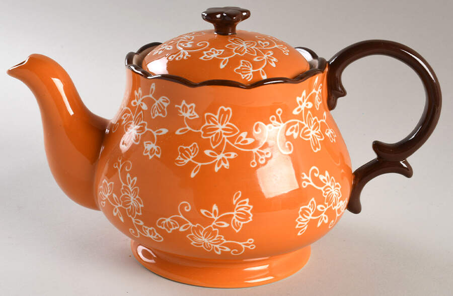 Floral Lace Spice Teapot & Lid by Temp-Tations-1